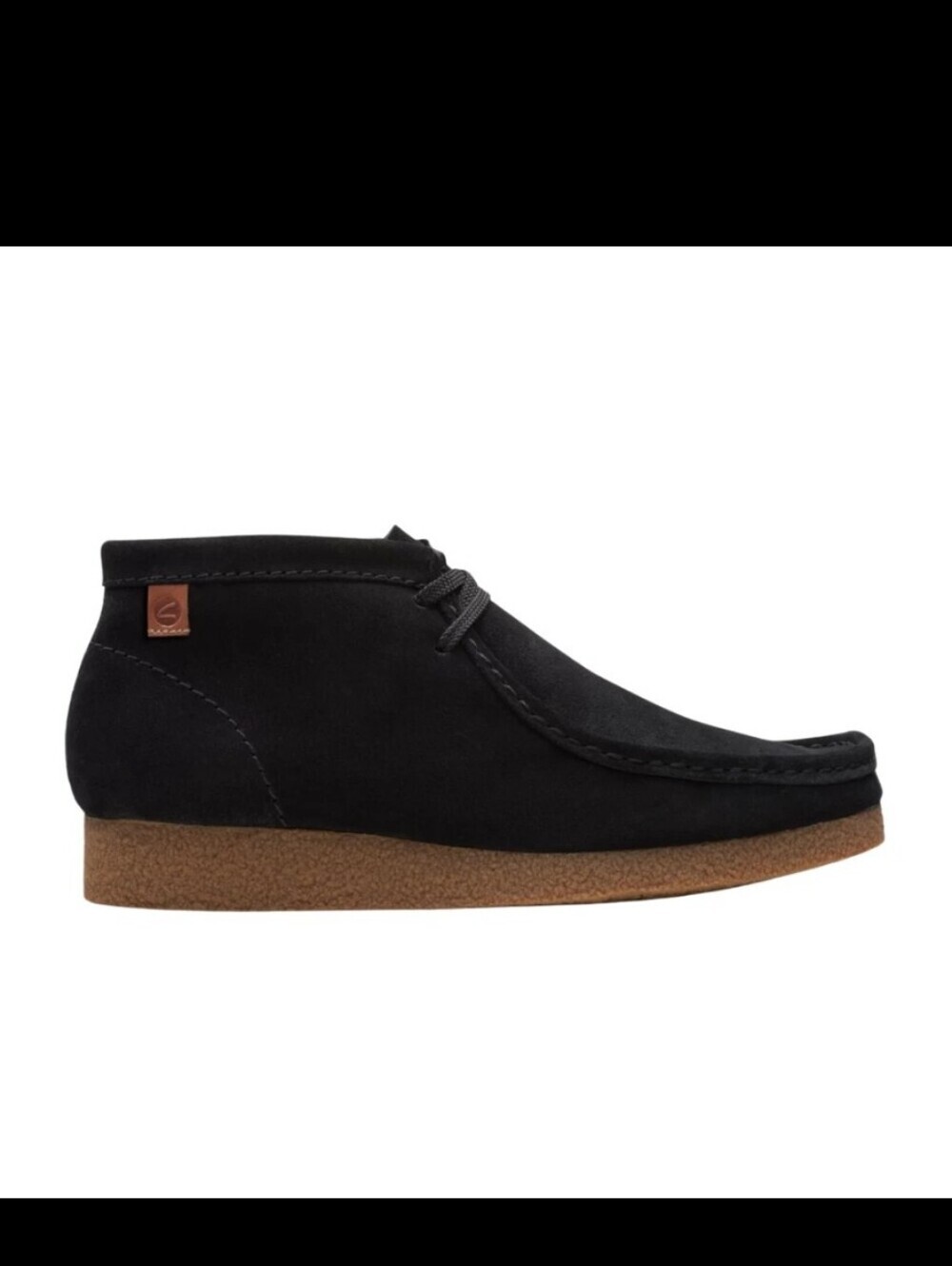 Clarks Men's Shacre Chukka Boot Black Suede Leather
